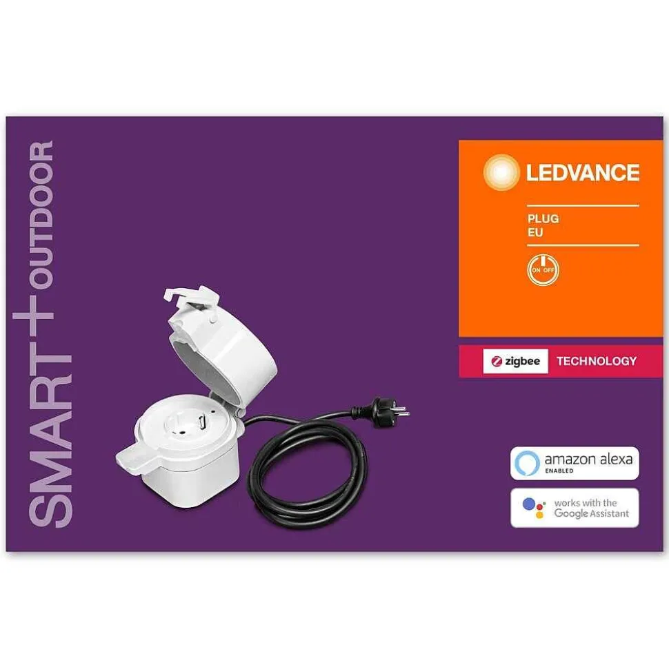 Bloc De Prises Électriques D'Exterieur Ledvance Smart+ Blanc
