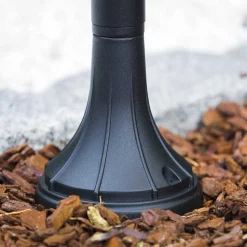 Borne D'Éclairage Elgin Noir, 1 Lumiere