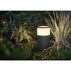 Borne D'Éclairage, Kit D'Extension Philips Hue Ambiance White & Color Calla Led Noir, 1 Lumiere, Changeur De Couleurs