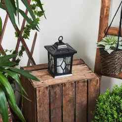 Borne Lumineuse Alavas Led Noir, 1 Lumiere