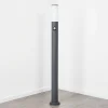 Borne Lumineuse Caserta Anthracite, 1 Lumiere, Detecteur De Mouvement