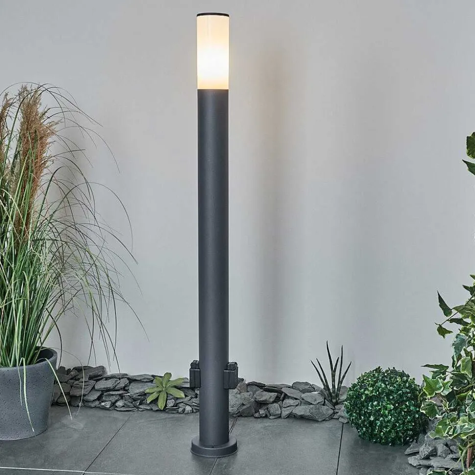 Borne Lumineuse Caserta Anthracite, 1 Lumiere