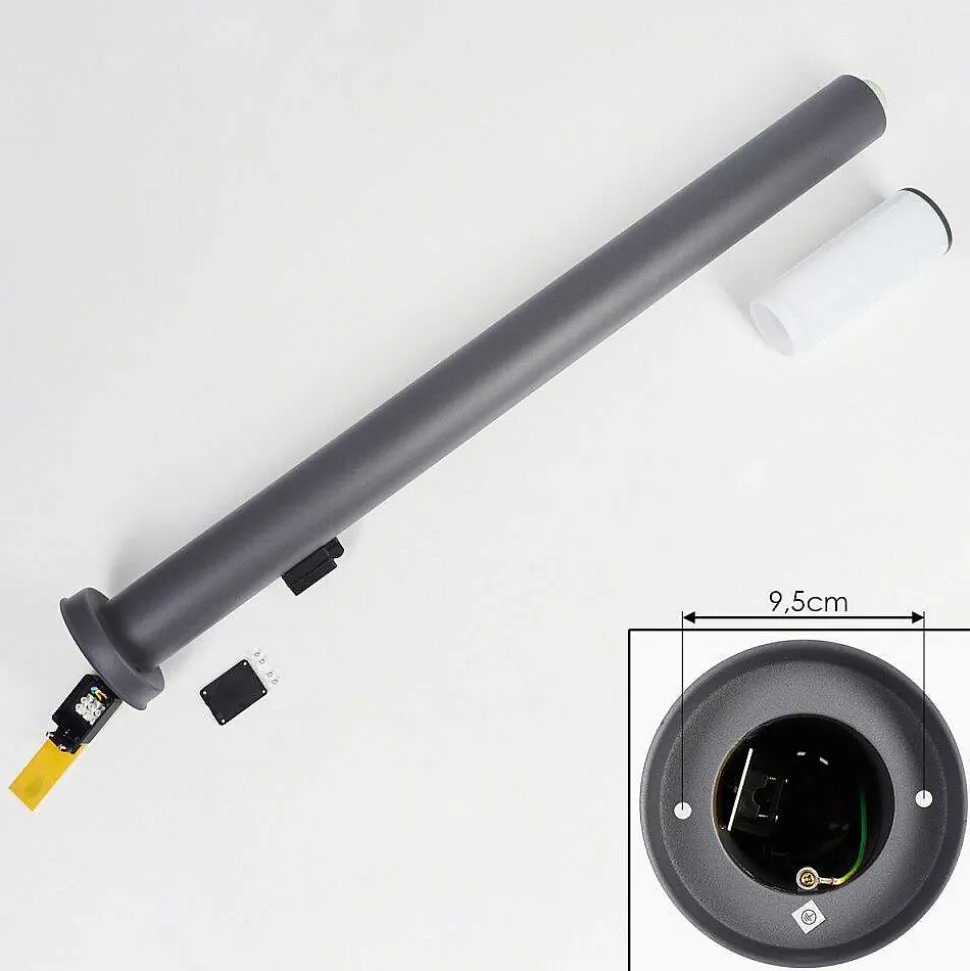 Borne Lumineuse Caserta Anthracite, 1 Lumiere