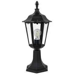 Borne Lumineuse Ks Verlichting Ancona Noir, 1 Lumiere