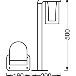 Borne Lumineuse Ledvance Smart+ Gris, 1 Lumiere
