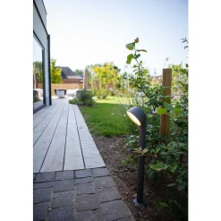 Borne Lumineuse Lutec Dakota Led Anthracite, 1 Lumiere