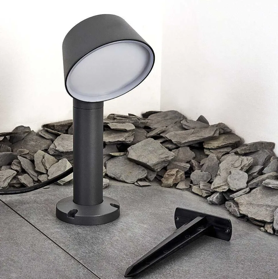 Borne Lumineuse Moroni Led Anthracite, 1 Lumiere