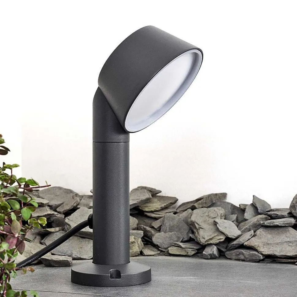 Borne Lumineuse Moroni Led Anthracite, 1 Lumiere