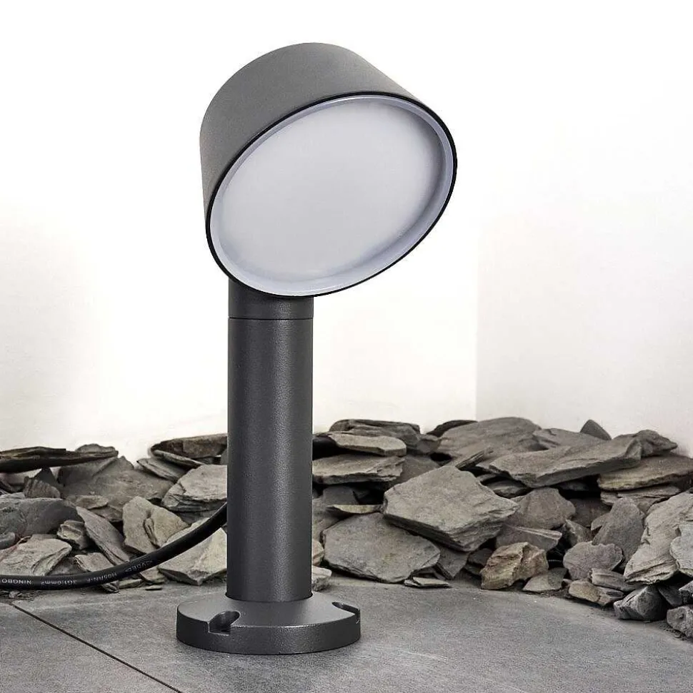 Borne Lumineuse Moroni Led Anthracite, 1 Lumiere