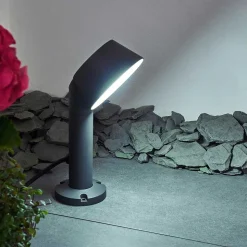 Borne Lumineuse Moroni Led Anthracite, 1 Lumiere