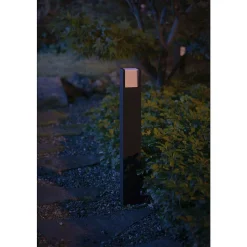 Borne Lumineuse Philips Hue White Fuzo Led Noir, 1 Lumiere