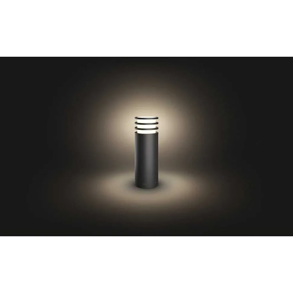 Borne Lumineuse Philips Hue White Lucca Led Anthracite, 1 Lumiere