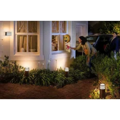 Borne Lumineuse Philips Hue White Lucca Led Anthracite, 1 Lumiere