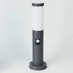 Borne Lumineuse Sessa Anthracite, 1 Lumiere, Detecteur De Mouvement