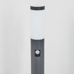 Borne Lumineuse Sessa Anthracite, 1 Lumiere, Detecteur De Mouvement