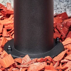 Borne Lumineuse Sumalao Noir, 1 Lumiere, Detecteur De Mouvement