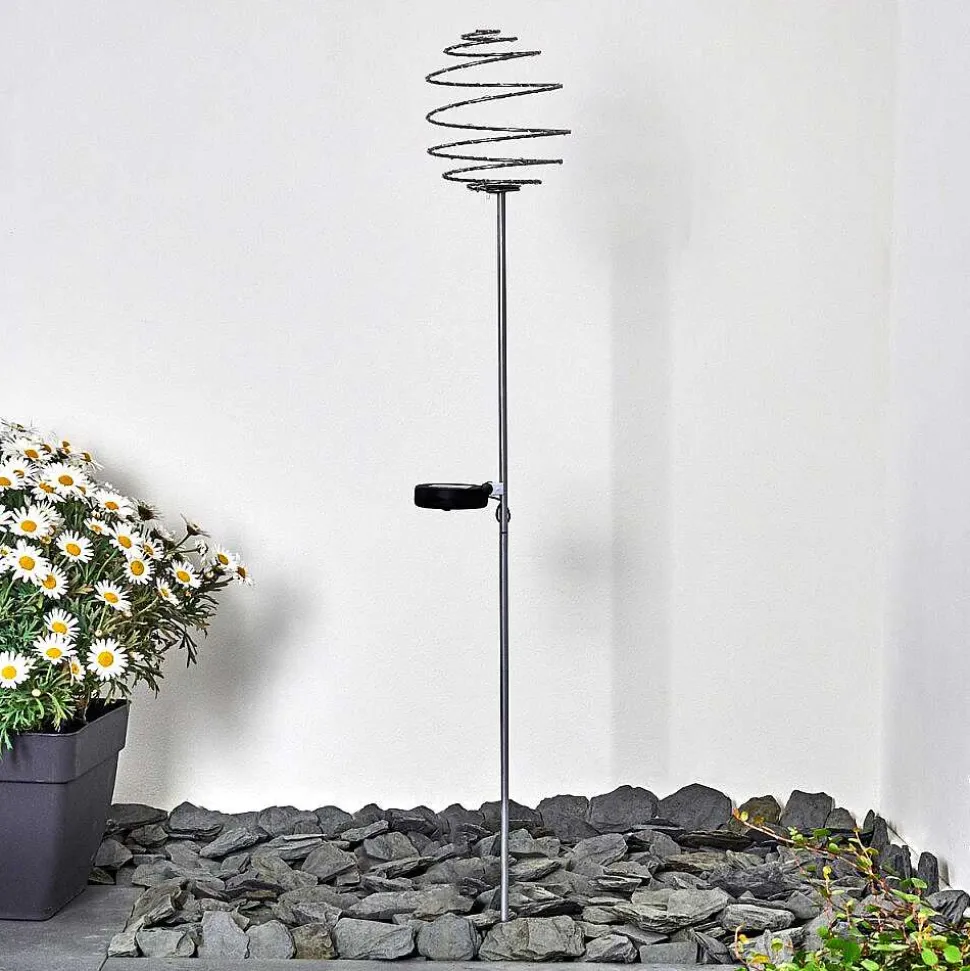 Borne Lumineuse Zermatt Led Argente, 28 Lumieres