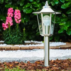 Borne Moskau Acier Inoxydable, 1 Lumiere