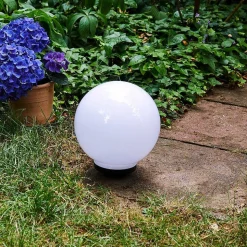 Boule Lumineuse Campinas Led Noir, Blanc, 1 Lumiere