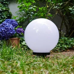 Boule Lumineuse Campinas Led Noir, Blanc, 1 Lumiere