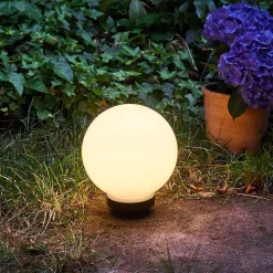 Boule Lumineuse Campinas Led Noir, Blanc, 1 Lumiere