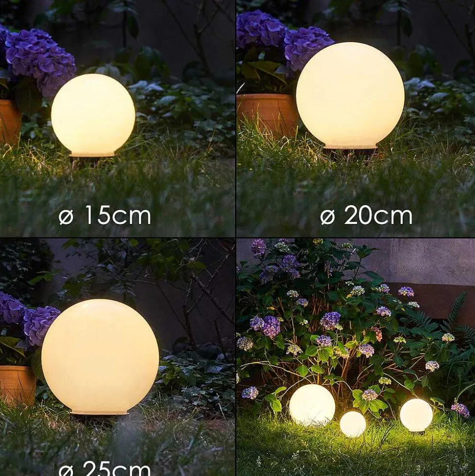 Boule Lumineuse Campinas Led Noir, Blanc, 1 Lumiere