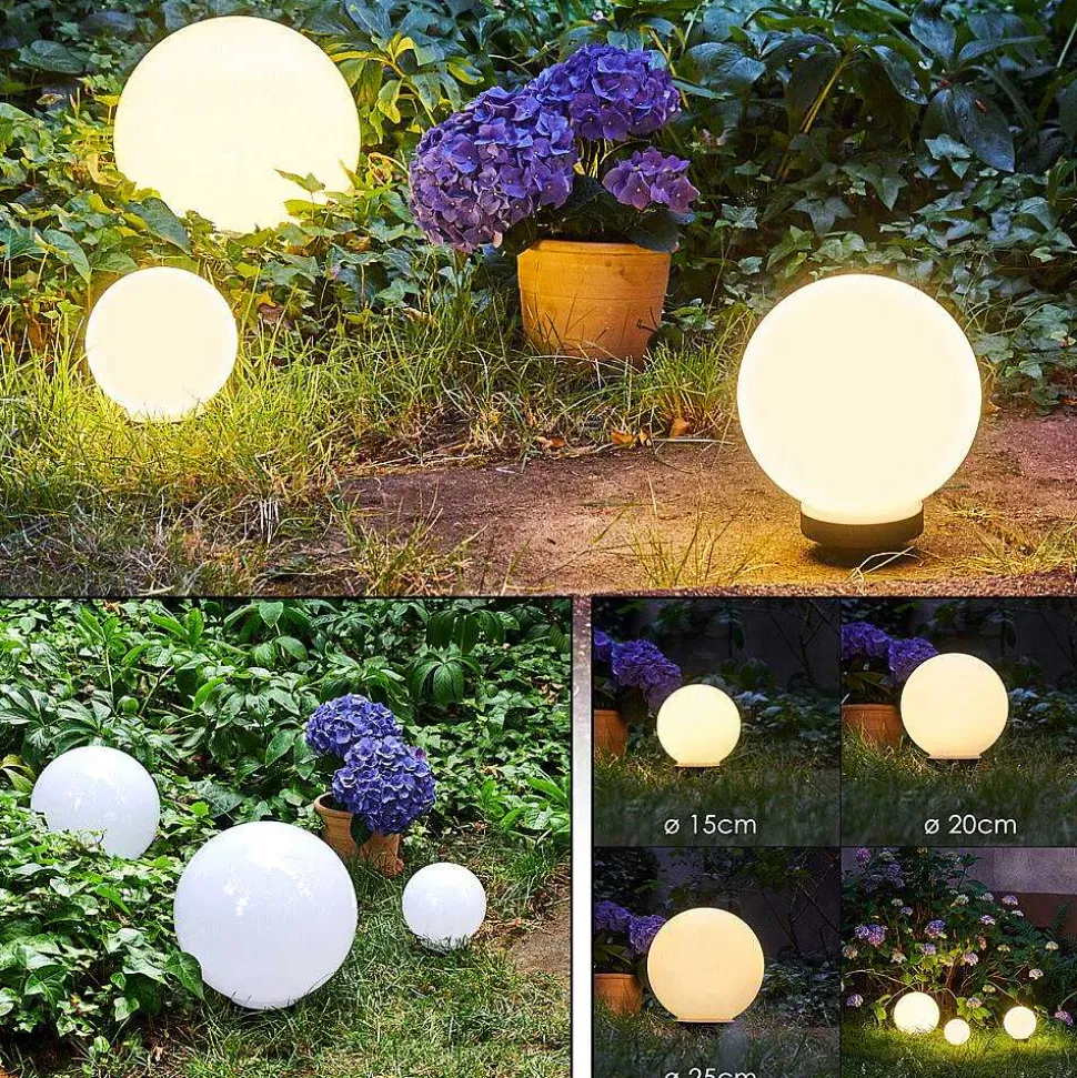 Boule Lumineuse Campinas Led Noir, Blanc, 1 Lumiere