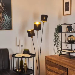 Lampadaire Alsen Noir, 3 Lumieres
