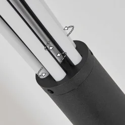 Lampadaire Bakersfield Led Noir, Blanc, 1 Lumiere