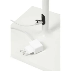 Lampadaire D'Exterieur Faro Barcelona Toc Led Blanc, 1 Lumiere