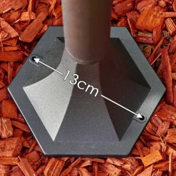 Lampadaire Exterieur Lentua Noir, 1 Lumiere, Detecteur De Mouvement