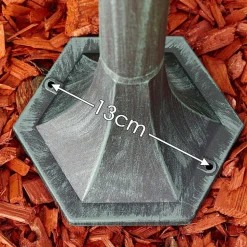 Lampadaire Exterieur Lentua Vert, Noir, 1 Lumiere, Detecteur De Mouvement