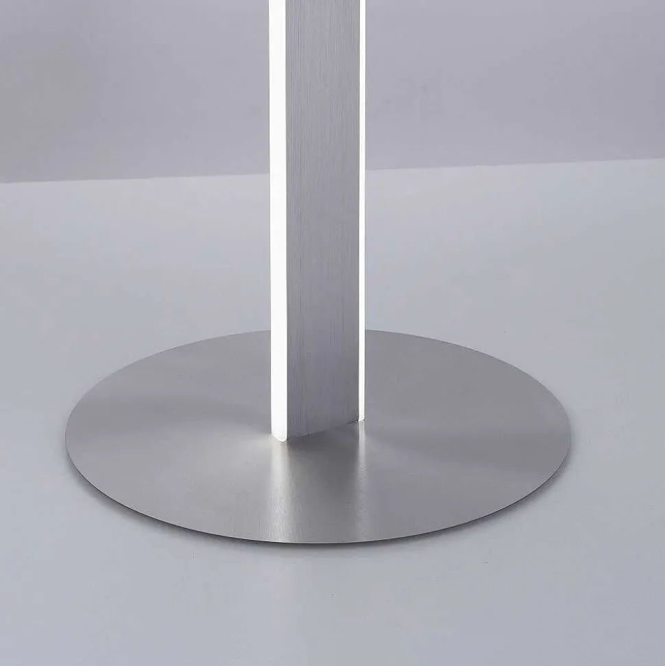 Lampadaire Paul-Neuhaus Q-Vito Led Acier Brosse, 3 Lumieres, Telecommandes