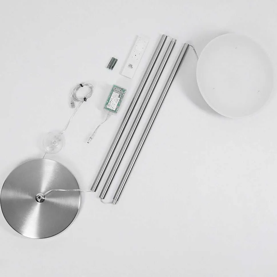 Lampadaire Theron Led Nickel Mat, 1 Lumiere, Telecommandes