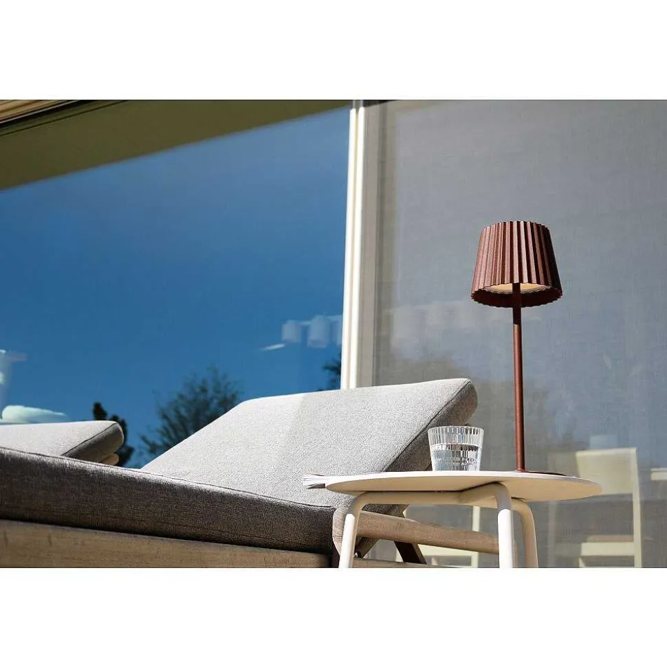 Lampe A Poser Lucide Justine Led Rouille, 1 Lumiere