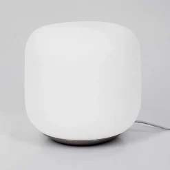 Lampe De Table Idual Thyme Led Nickel Mat, 1 Lumiere, Telecommandes, Changeur De Couleurs