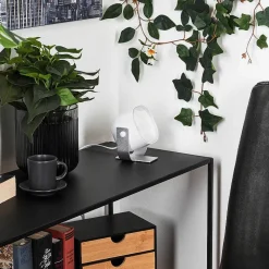 Lampe De Table Ledo Argente, 1 Lumiere, Changeur De Couleurs