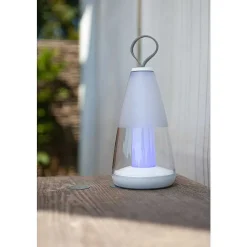 Lampe De Table Lutec Pepper Led Blanc, 1 Lumiere, Changeur De Couleurs