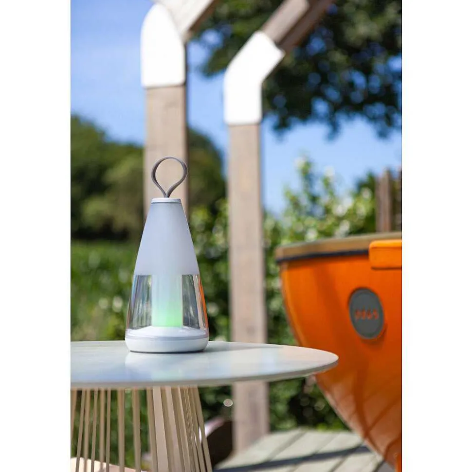 Lampe De Table Lutec Pepper Led Blanc, 1 Lumiere, Changeur De Couleurs