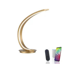 Lampe De Table Paul Neuhaus Q-Vito Led Laiton, 1 Lumiere, Telecommandes