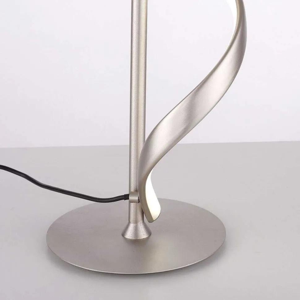 Lampe De Table Paul Neuhaus Qswing Led Argente, 1 Lumiere, Telecommandes