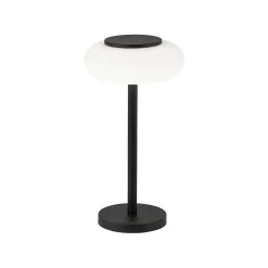 Lampe De Table Paul Neuhaus Q-Etienne Led Noir, 1 Lumiere, Telecommandes