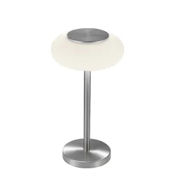 Lampe De Table Paul Neuhaus Q-Etienne Led Acier Brosse, 1 Lumiere, Telecommandes