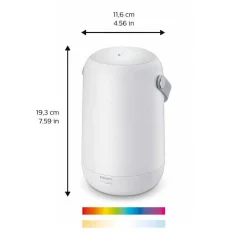 Lampe De Table Philips Wiz Portable Led Blanc, 1 Lumiere, Changeur De Couleurs