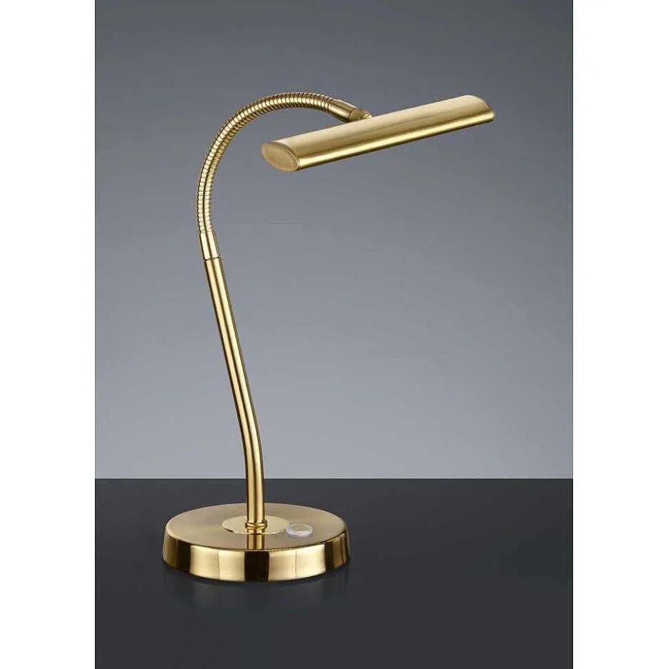 Lampe De Table Trio Curtis Led Laiton, 1 Lumiere