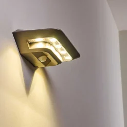 Lampe Solaire Camden Led Gris, 1 Lumiere, Detecteur De Mouvement