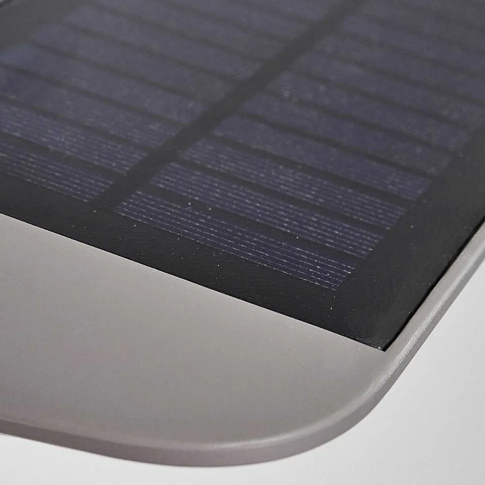 Lampe Solaire Camden Led Gris, 1 Lumiere, Detecteur De Mouvement