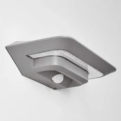 Lampe Solaire Camden Led Gris, 1 Lumiere, Detecteur De Mouvement