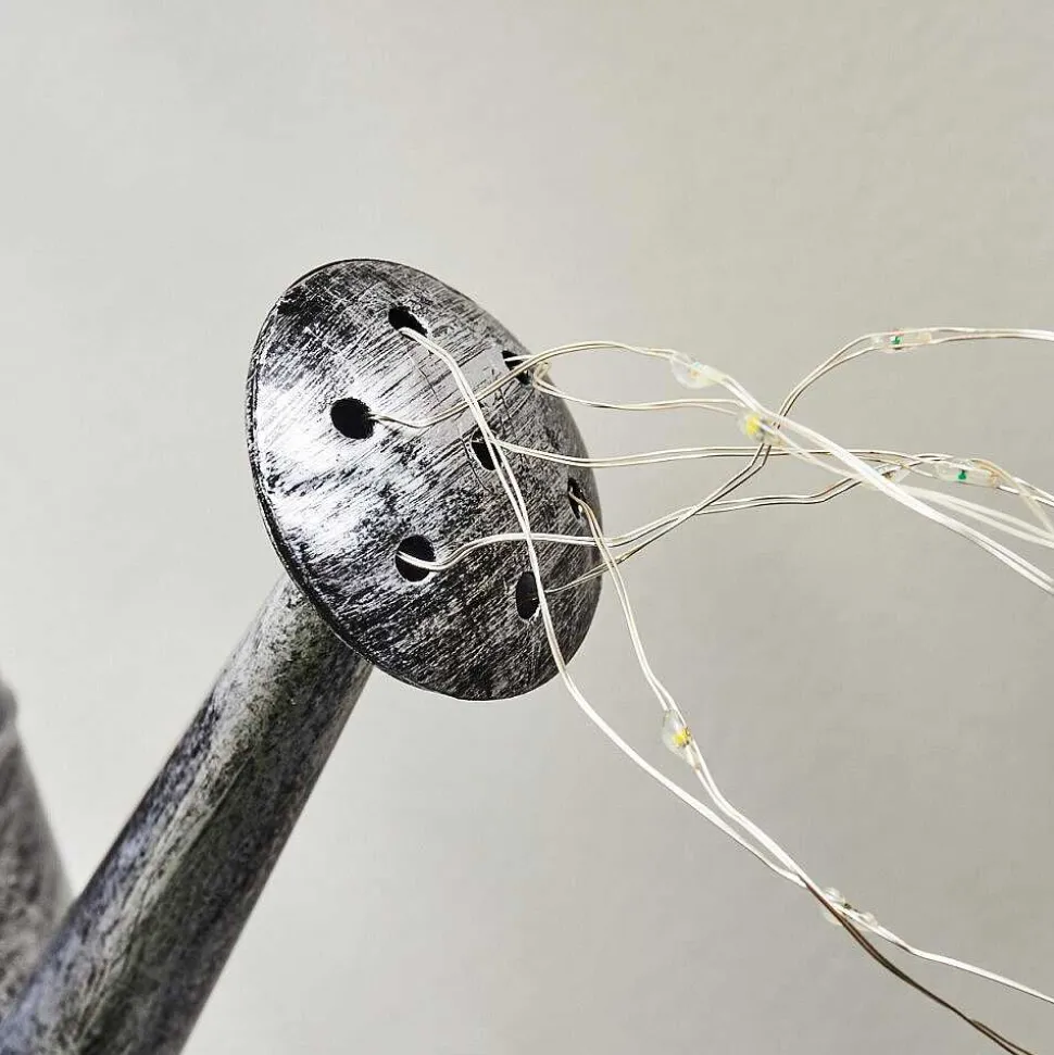 Lampe Solaire Dalen Led Noir, Argente, 28 Lumieres