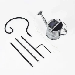 Lampe Solaire Dalen Led Noir, Argente, 28 Lumieres